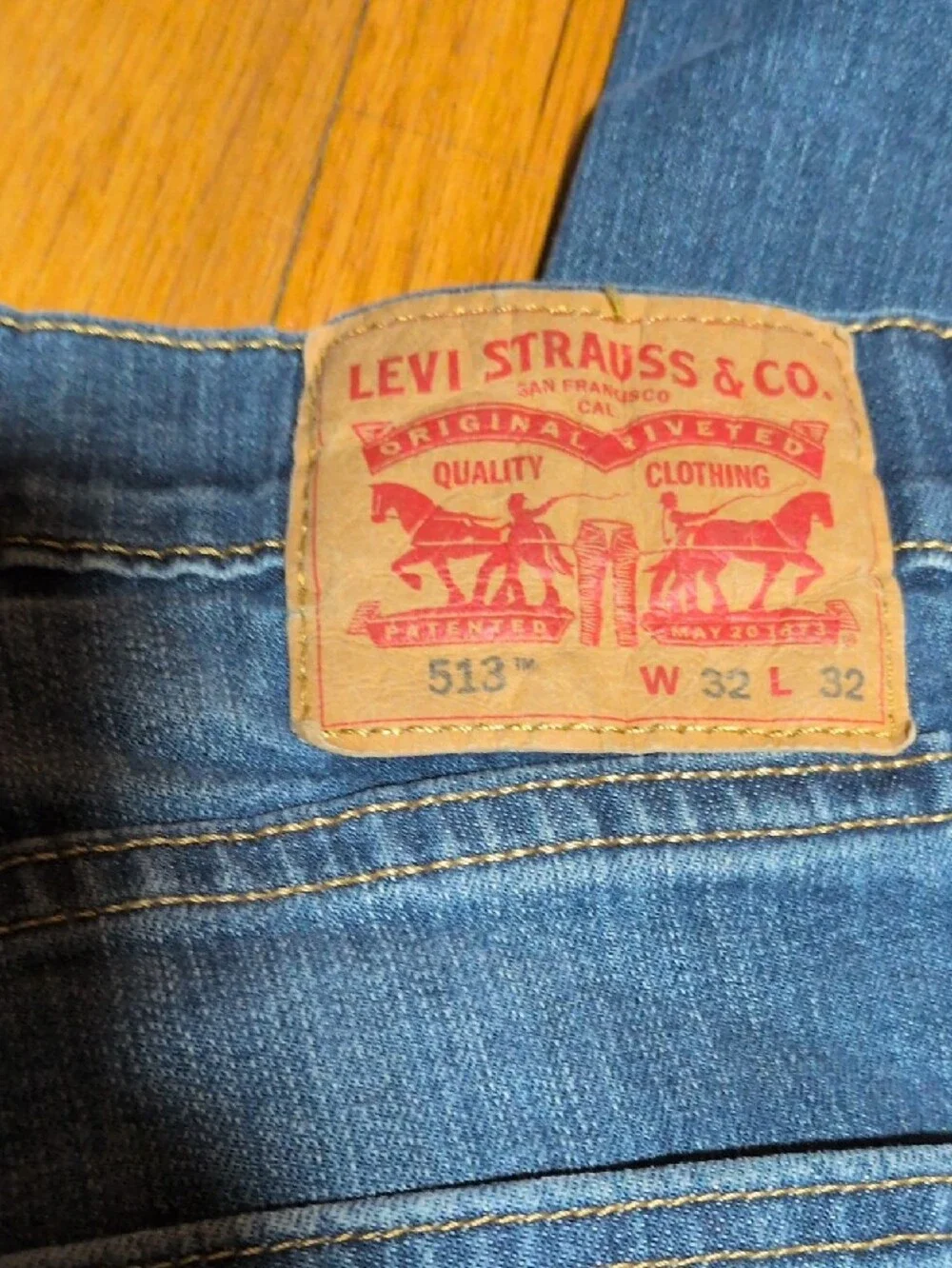 Levi's 513 Men's Dark Blue Denim Jeans 32x32